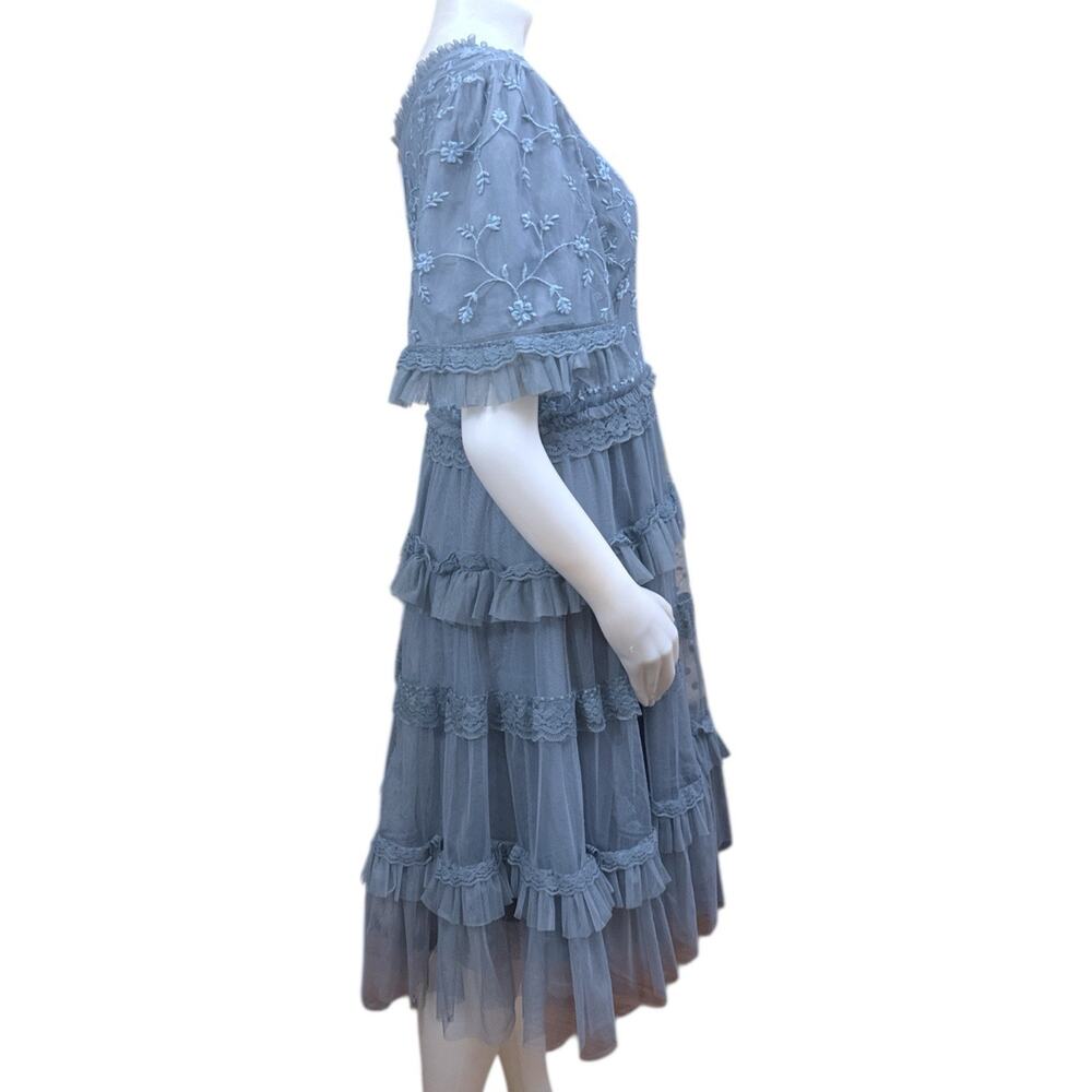 Jessakae Harper Dress in Slate Blue Size L NWT - Picture 2 of 10